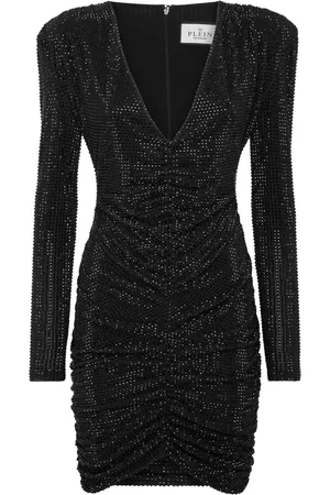 Philipp Plein Vestido corto con hombreras
