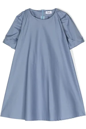 Il gufo Vestido con cuello redondo manga corta