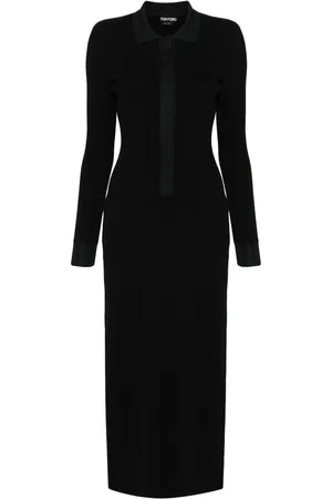 Tom Ford Vestido largo con diseño tejido