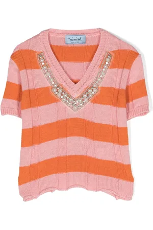 Mimisol Top tejido con detalle de gemas