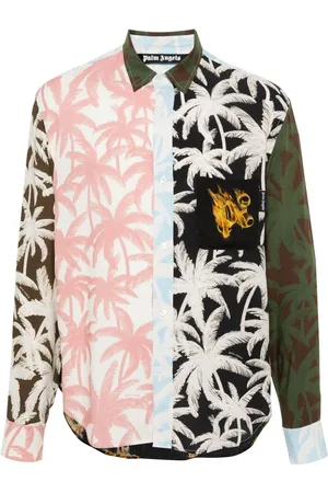 Palm Angels Camisa con palmeras estampadas