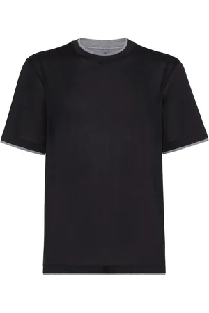 Brunello Cucinelli Playera con efecto de capas