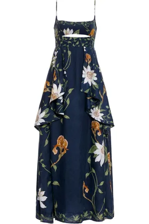 Agua by Agua Bendita Vestido largo Ethel Pasiflora