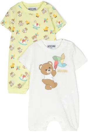 Moschino Pack de dos romper con estampado Teddy Bear
