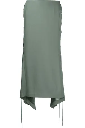 JUUN.J Falda midi con agujetas