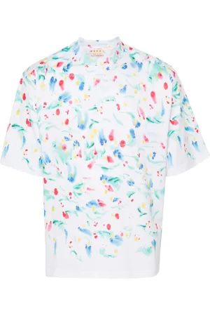 Marni Playera con salpicaduras de pintura estampadas