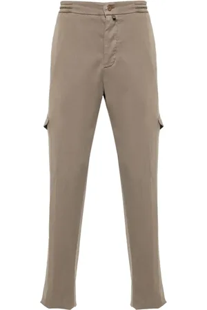 Kiton Pantalones tapered con cordones en la pretina