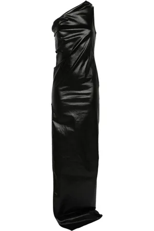 Rick Owens Vestido largo con un hombro descubierto