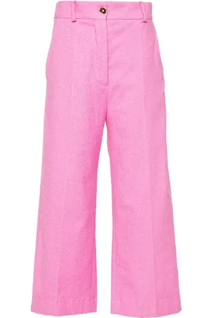Patou Pantalones rectos con efecto de toalla