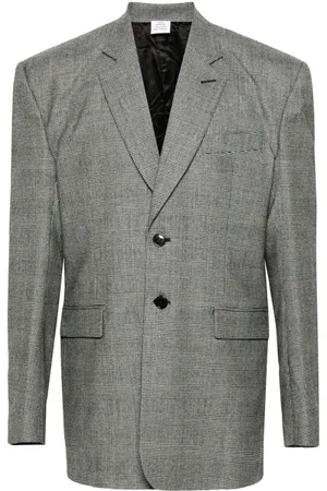 Vetements Blazer con botones a cuadros príncipe de Gales
