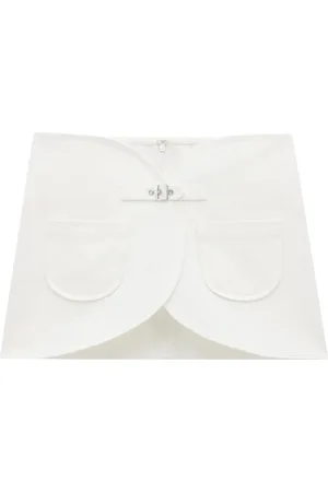 Courrèges Falda corta de mezclilla Ellipse