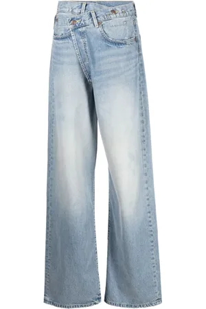R13 Jeans anchos con bolsillos