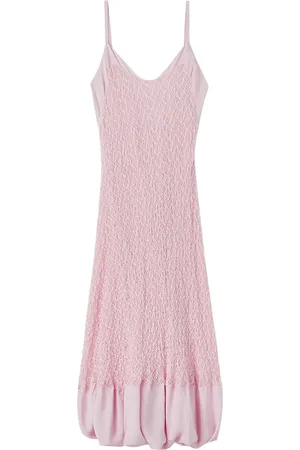 Jil Sander Vestido midi sin mangas bordado