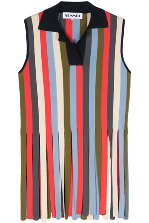 SUNNEI Playera tipo polo con flecos