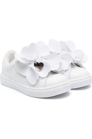 MONNALISA Tenis con apliques florales