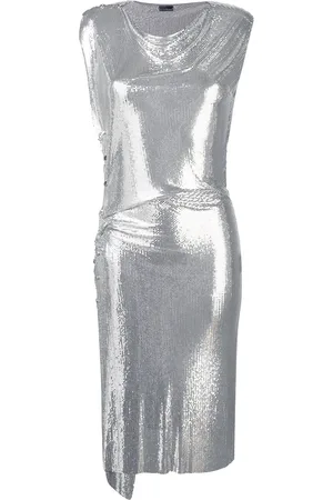 Paco rabanne Vestido midi drapeado