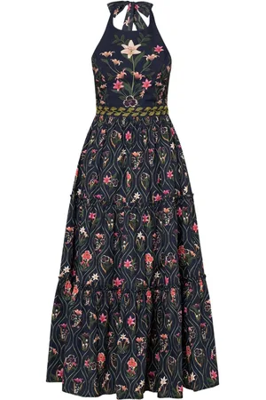 Vestido Camisero Amapola - Negro Floral