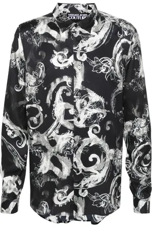 VERSACE Camisa con estampado barocco