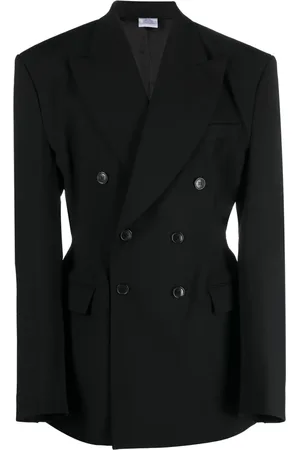 Vetements Blazer con solapas de pico y doble botonadura