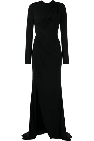 Elie saab Vestido de fiesta manga larga drapeado