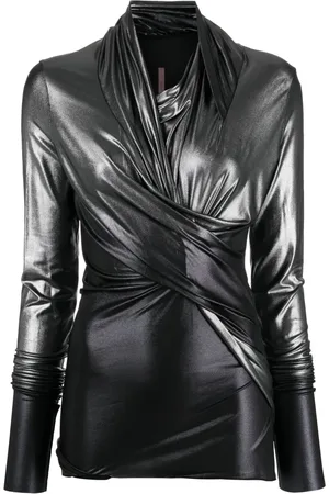 Rick Owens Top drapeado Easy con diseño asimétrico