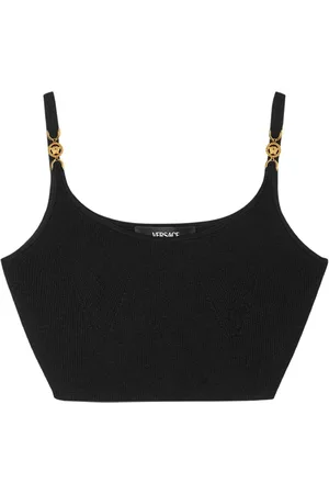 VERSACE Top tejido con tira Medusa