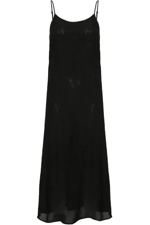 UMA WANG Vestido midi con efecto arrugado