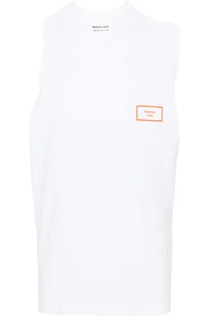 MARTINE ROSE Top con logo estampado