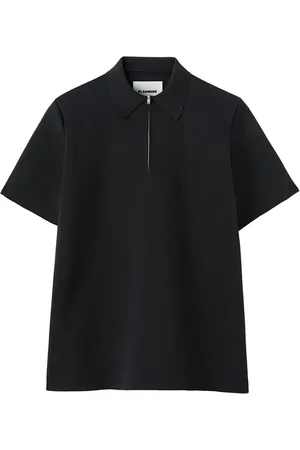 Jil Sander Playera tipo polo con cierre en la parte delantera