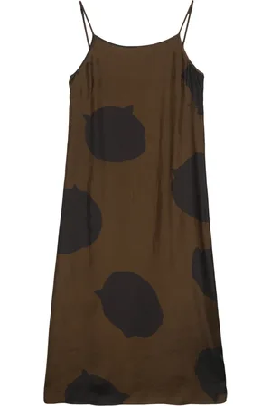 UMA WANG Vestido midi Anaya con estampado abstracto