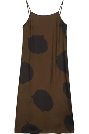 UMA WANG Vestido midi Anaya con estampado abstracto