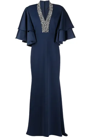 Badgley Mischka Vestido de fiesta con mostacillas