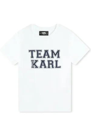 Karl Lagerfeld Playera con eslogan estampado