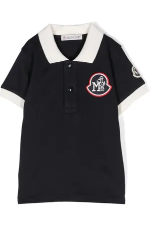 Moncler Playera tipo polo de piqué
