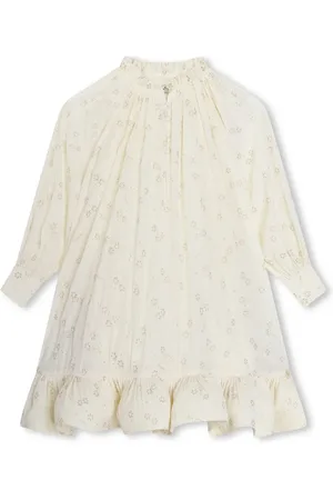 Lanvin Vestido corto con peplum y estampado floral