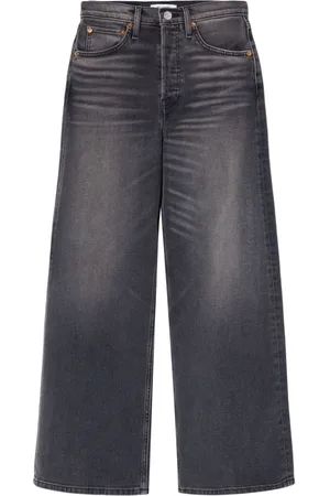 RE/DONE Jeans capri con diseño ancho