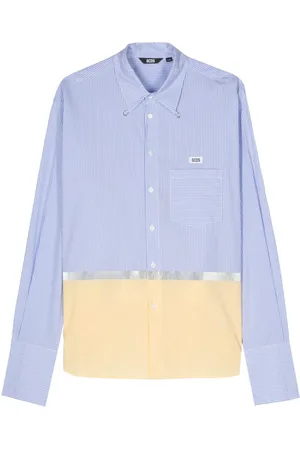 GCDS Camisa con rayas estampadas