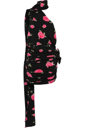 MAGDA BUTRYM Vestido corto con rosas estampadas