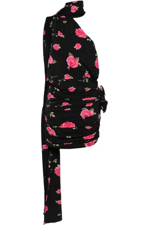 MAGDA BUTRYM Vestido corto con rosas estampadas