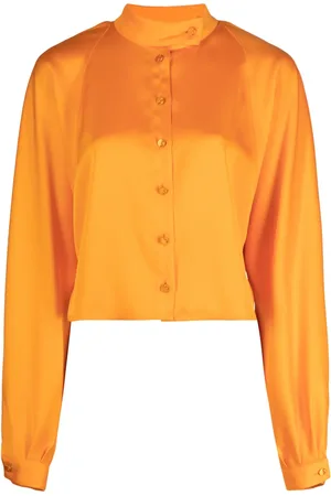 GENNY Blusa con cuello mao