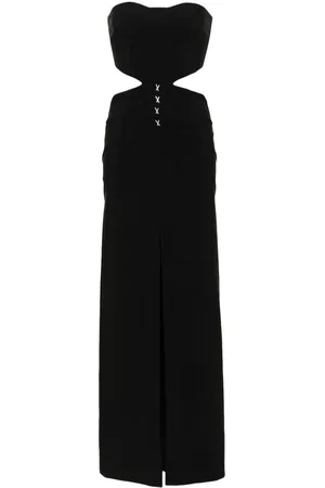 GENNY Vestido estilo bustier con aberturas
