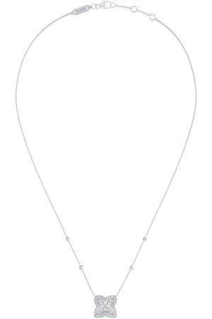 De Beers Collar Enchanted Lotus en oro blanco de 18kt con dije