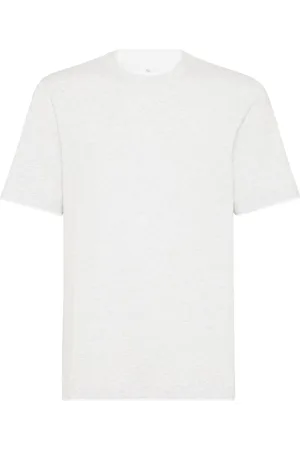 Brunello Cucinelli Playera con efecto mélange
