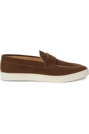 Brunello Cucinelli Mocasines penny de gamuza