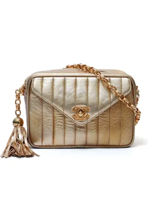 CHANEL Bolsa de hombro metalizada 1985-1993