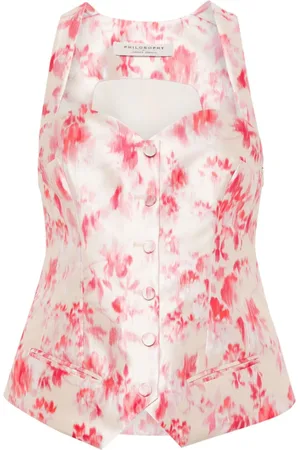 Serafini Top con estampado abstracto