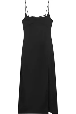 Jacquemus Vestido midi con cuello cuadrado