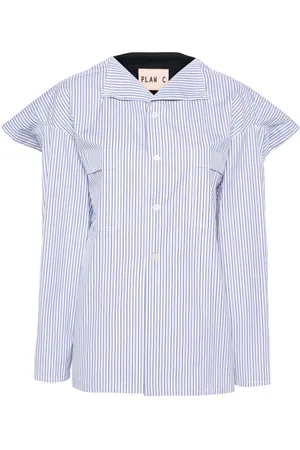 Plan C Camisa con paneles y diseño color block