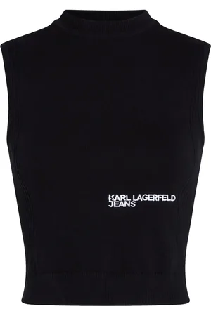 Karl Lagerfeld Top tejido con espalda descubierta