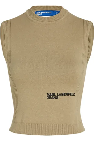 Karl Lagerfeld Top tejido con espalda descubierta